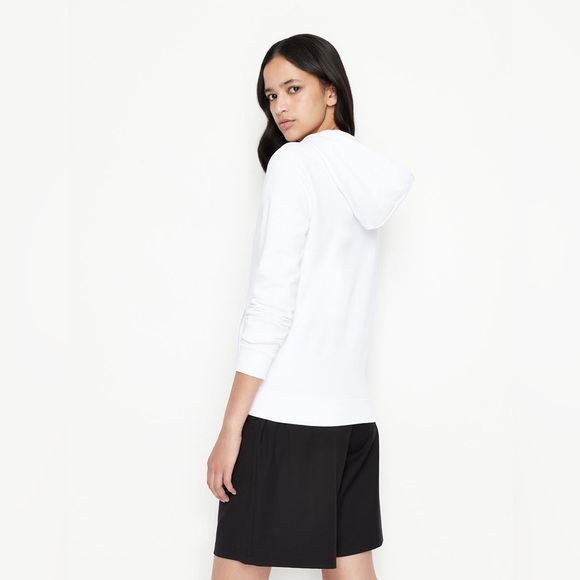 Armani Exchange ICON LOGO ZIP UP HOODED SWEATSHIRT - Picture 6 of 10